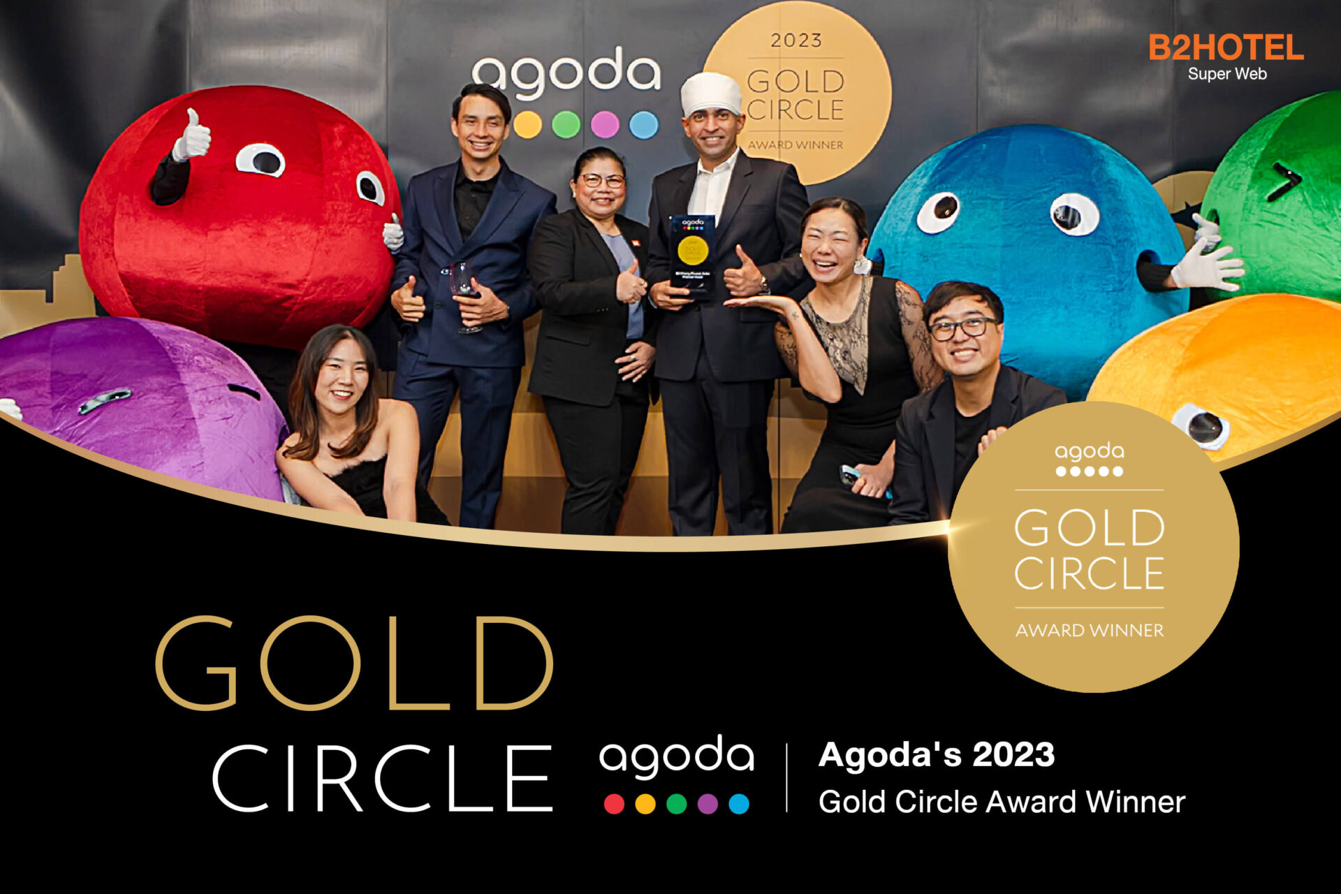 เครือโรงแรม B2 คว้ารางวัล Agoda Gold Circle Awards 2023 บทพิสูจน์ความ